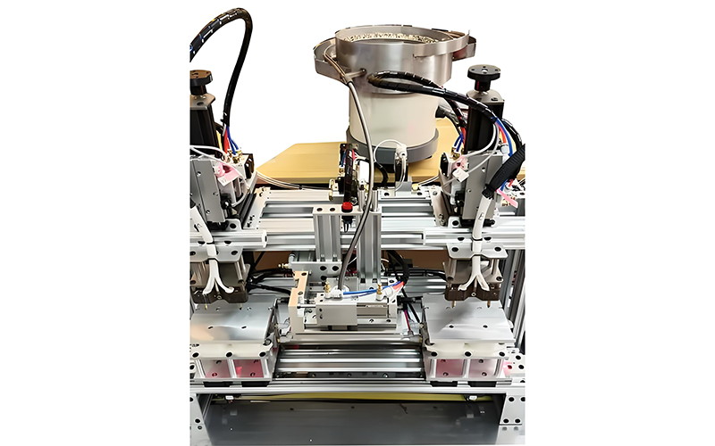 Automatic hot melt nut press